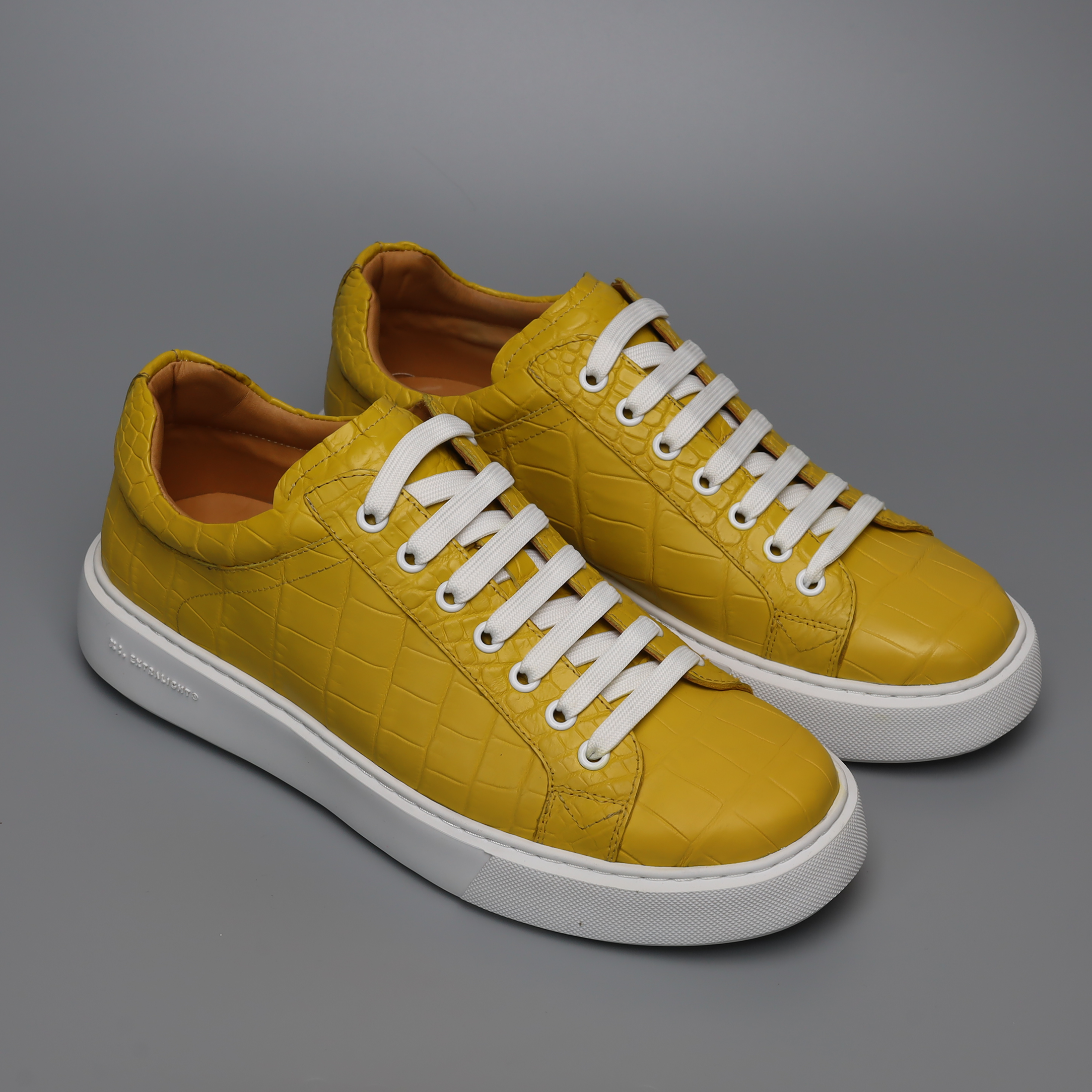Men’s Handmade Alligator Leather Sneakers | Luxury Genuine Alligator Shoes for Men – Exotic Alligator Sneakers