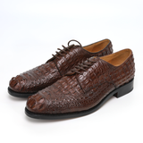 Men’s Handmade Crocodile Leather Oxford Shoes – Black & Brown Dress Shoes