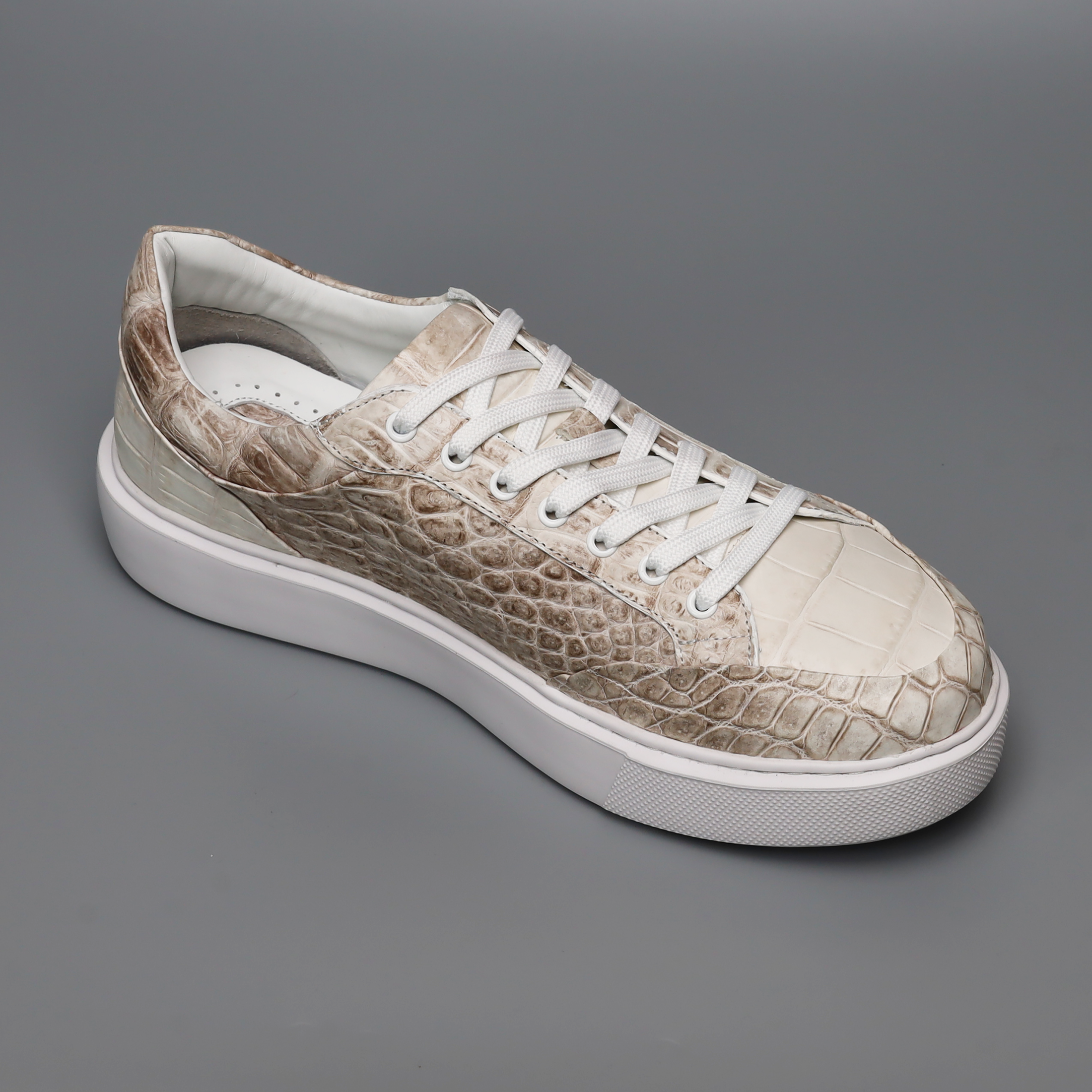 Men’s Himalaya Alligator Sneakers | Genuine Alligator Leather Casual Shoes – Exotic Luxury Style