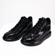 Men's Shoes Genuine Crocodile Alligator Skin Leather Men Sneakers Handmade Black Size 7 - Size 11US #8685