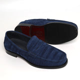 Nubuck Alligator Leather Penny Loafers for Men | Handmade Luxury Shoes