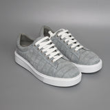 Luxury Nubuck Alligator Leather Sneakers for Men