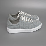 Luxury Nubuck Alligator Leather Sneakers for Men