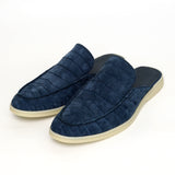 Nubuck Alligator Leather Mules for Men