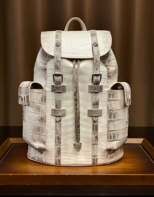 Premium Himalaya Alligator Backpack – A Statement of Sophisticated Luxury