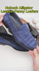 Nubuck Alligator Leather Penny Loafers for Men | Handmade Luxury Shoes