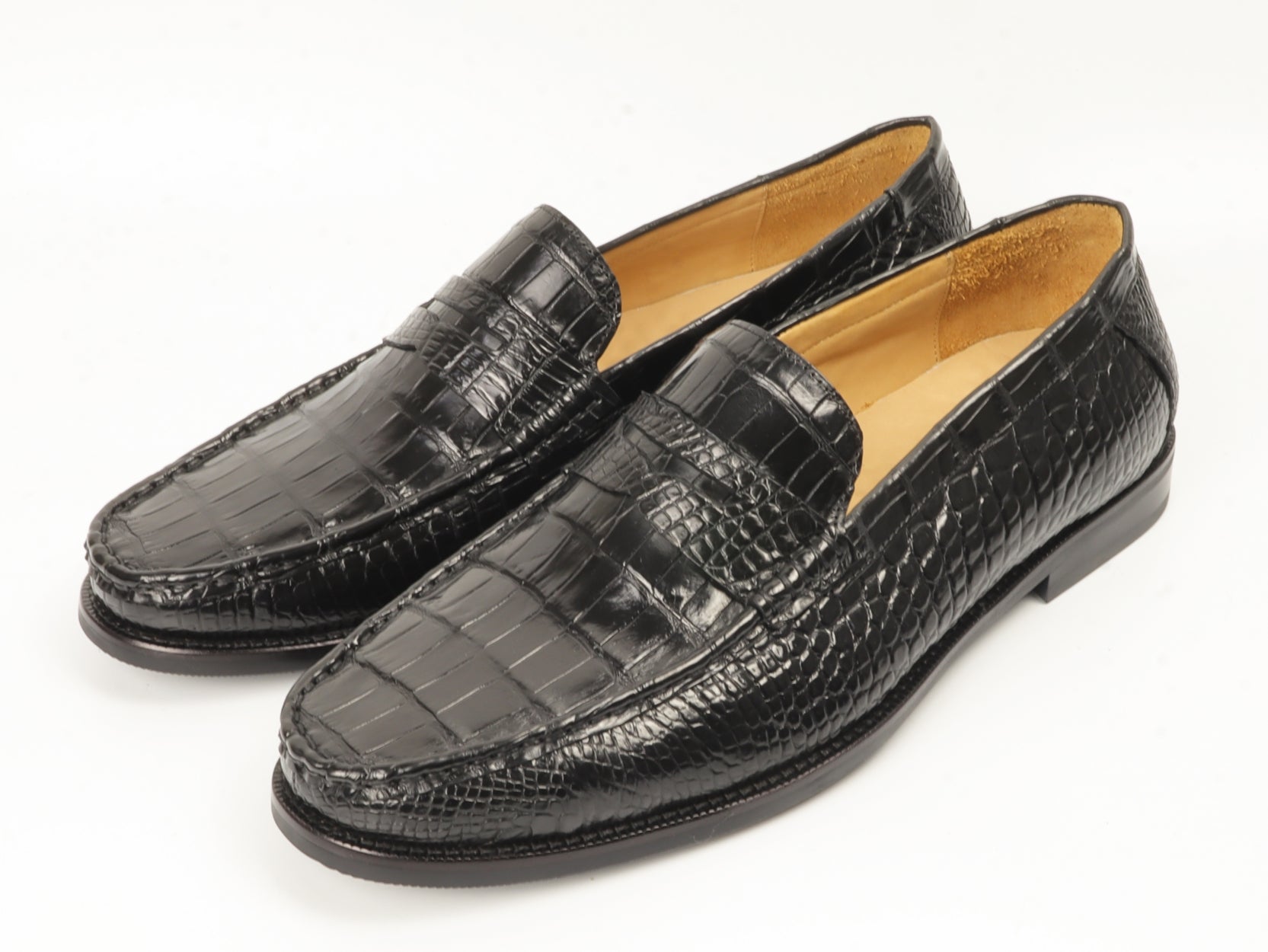 Black & Brown Genuine Alligator Sneakers - CRUSH by Civardi