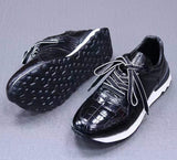 Men’s Shoes Genuine Crocodile Alligator Skin Leather Handmade Size US07-US11 | Black #S759