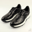 Black Crocodile Shoes: Handmade Men’s Golf Shoes Genuine Alligator Skin Leather Size US07-US11 | Black #S562