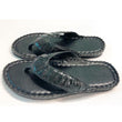 Men's Flip-flop Genuine Crocodile Alligator Skin Leather Handmade Black