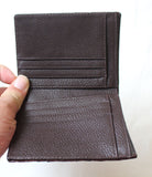 Brown Genuine Alligator, Crocodile Leather Skin Credit Card Holder Wallet