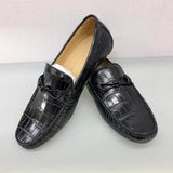 Men's Shoes Genuine Crocodile Alligator Skin Leather Handmade Black, Brown Size 7 - Size 11US #8690
