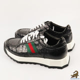 Men’s Shoes Genuine Crocodile Alligator Skin Leather Handmade Size US07-US11 | Black #S561