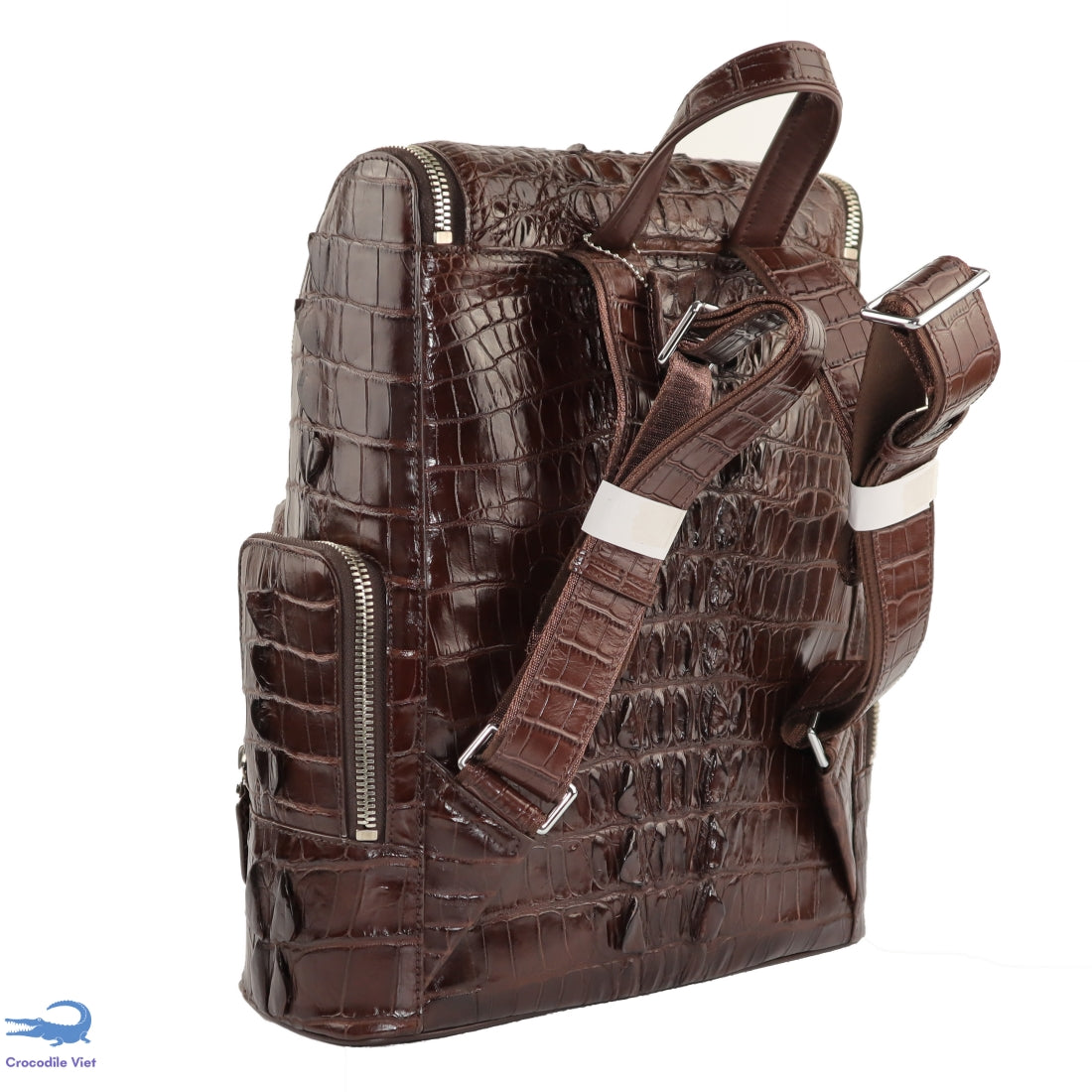 Crocodile Model Genuine Leather Backpack Crocodile Backpack 