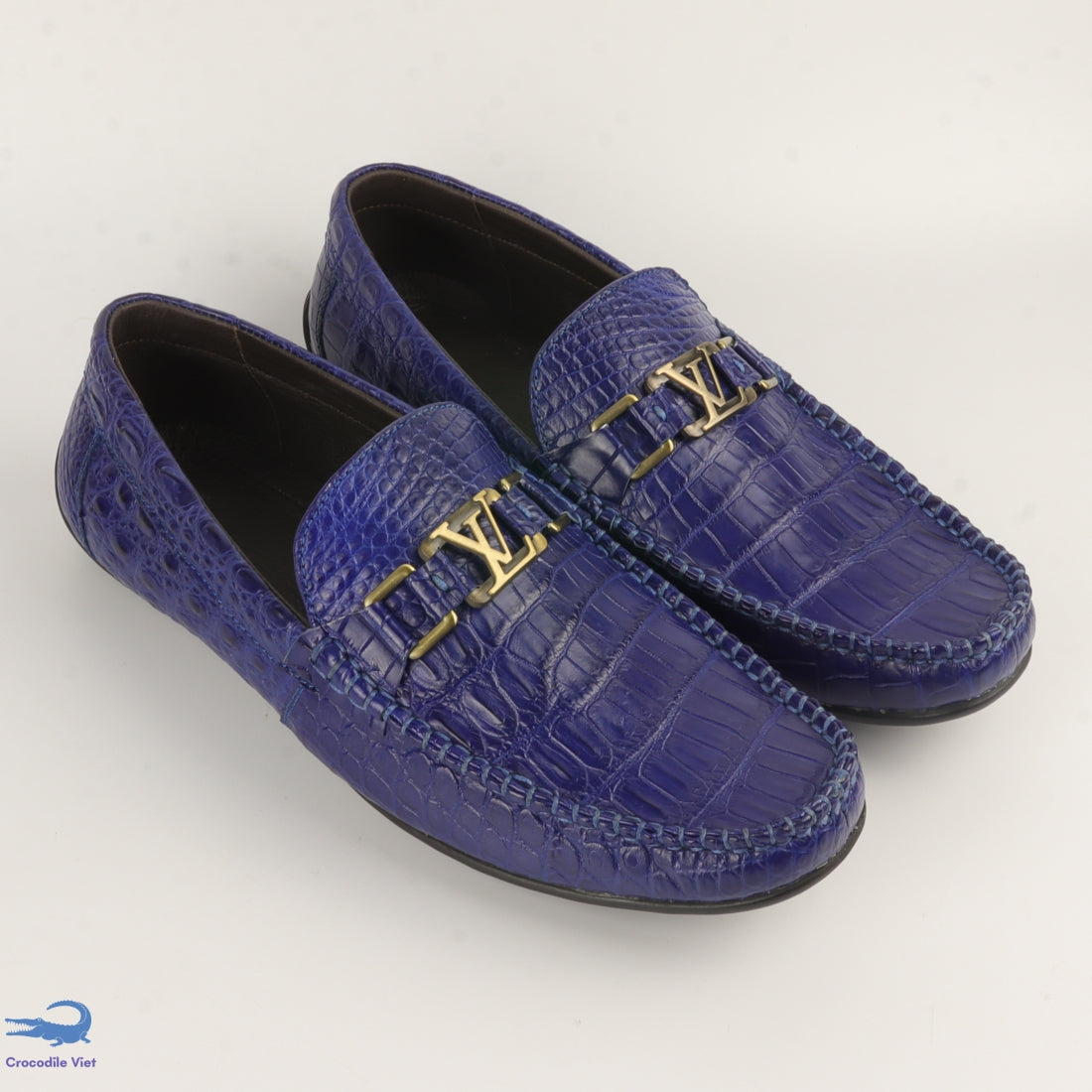 Men's Genuine Crocodile Alligator Leather Sneakers Handmade Size US07