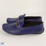 Men’s Shoes Genuine Crocodile Alligator Skin Leather Handmade Size US07-US11 | BLUE #S758
