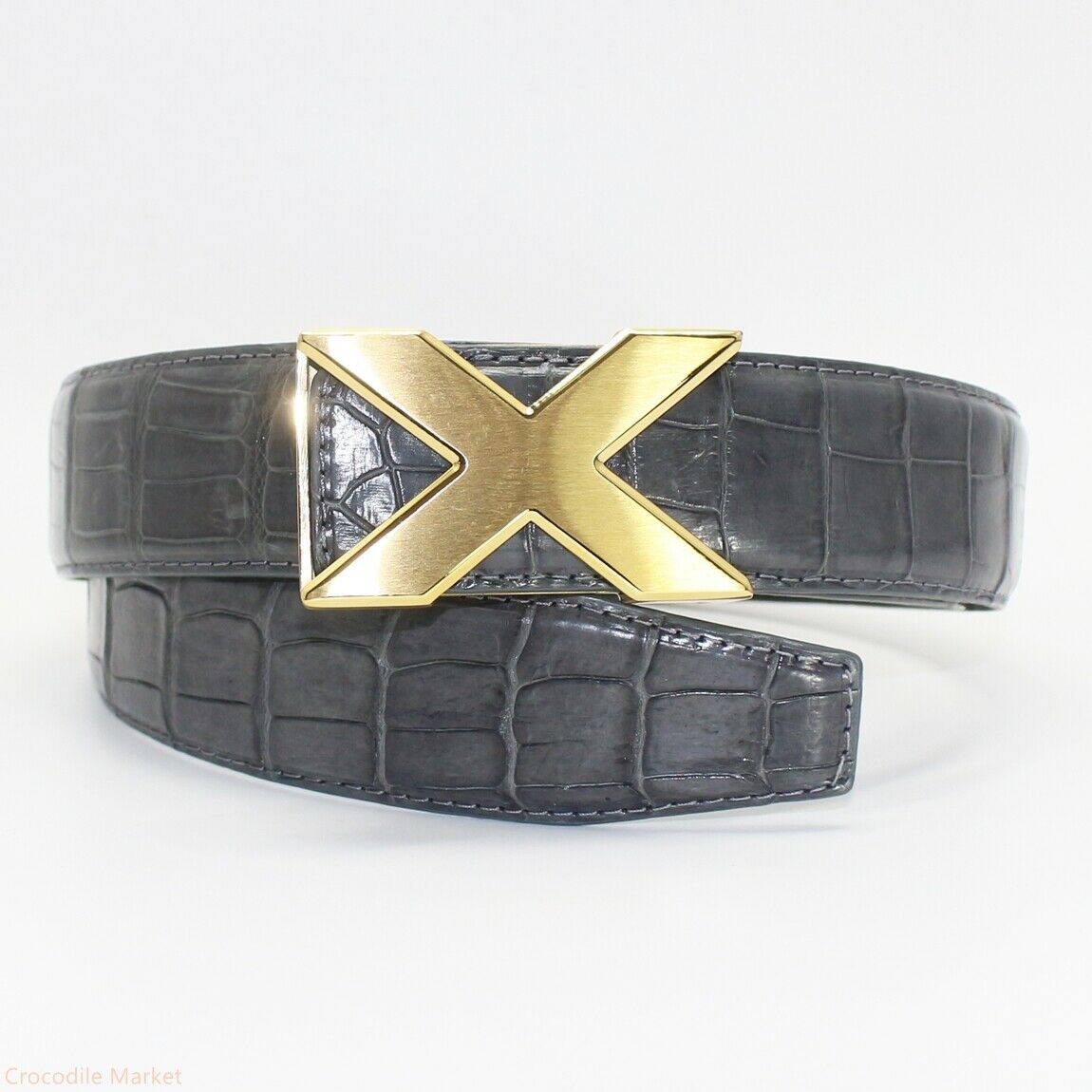 Men's Belt Genuine Crocodile Alligator Skin Leather W1.5", WITHOUT JOINTED  | eBay