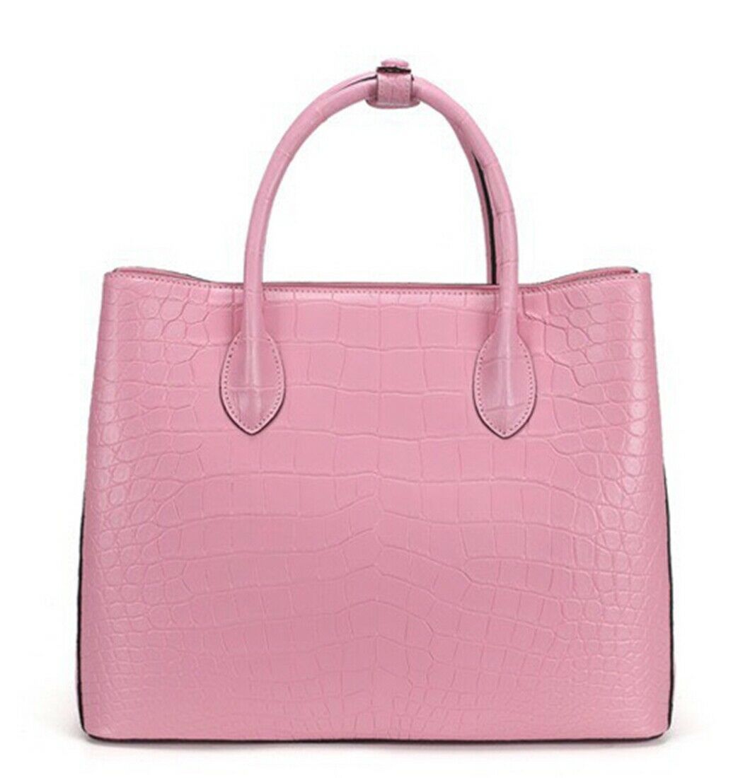 Genuine Alligator Crocodile Leather Women's Handbags Shoulder Bag Tote 5 Colors   | eBay
