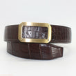 Men's Belt Genuine Crocodile Alligator Skin Leather W1.5", WITHOUT JOINTED  | eBay