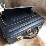 Genuine Crocodile Leather Business Shoulder Bag Handbag Travel Briefcase