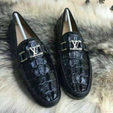 Men's Shoes Genuine Crocodile Alligator Skin Leather Handmade #FB0215