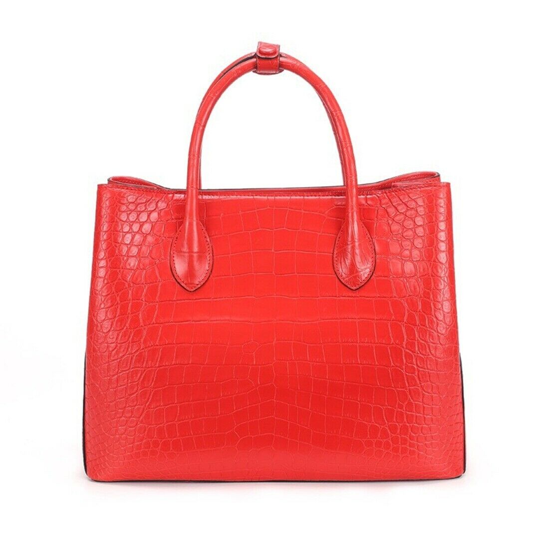 YELLOW Genuine Alligator Crocodile Leather Ladies Women Bag Handbag Size  25cm