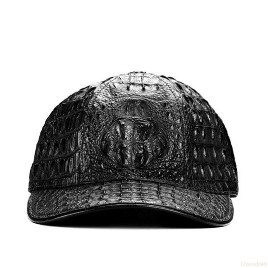 Genuine Crocodile Alligator Skin Unique Baseball Adjustable Hat Cap, Black Brown  | eBay