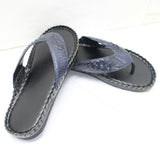 Men's Flip-flop Genuine Crocodile Alligator Skin Leather Handmade, Size 7-US13