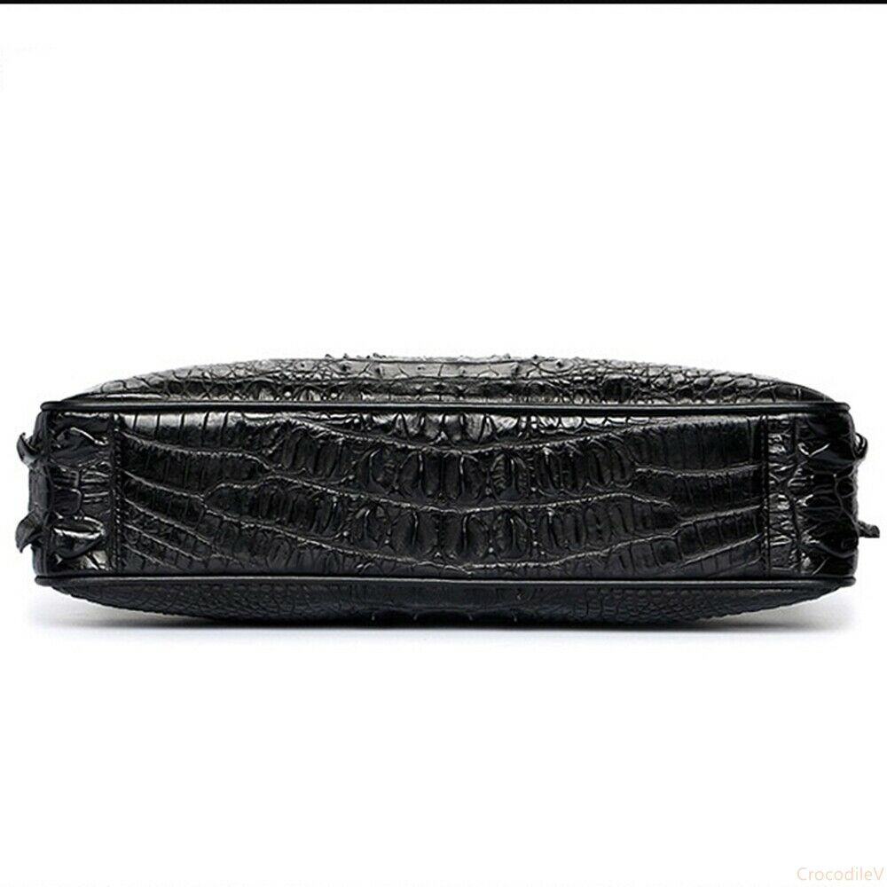 Handmade Genuine Crocodile Leather Briefcase Laptop Bag, Business Bag (2 Colors)