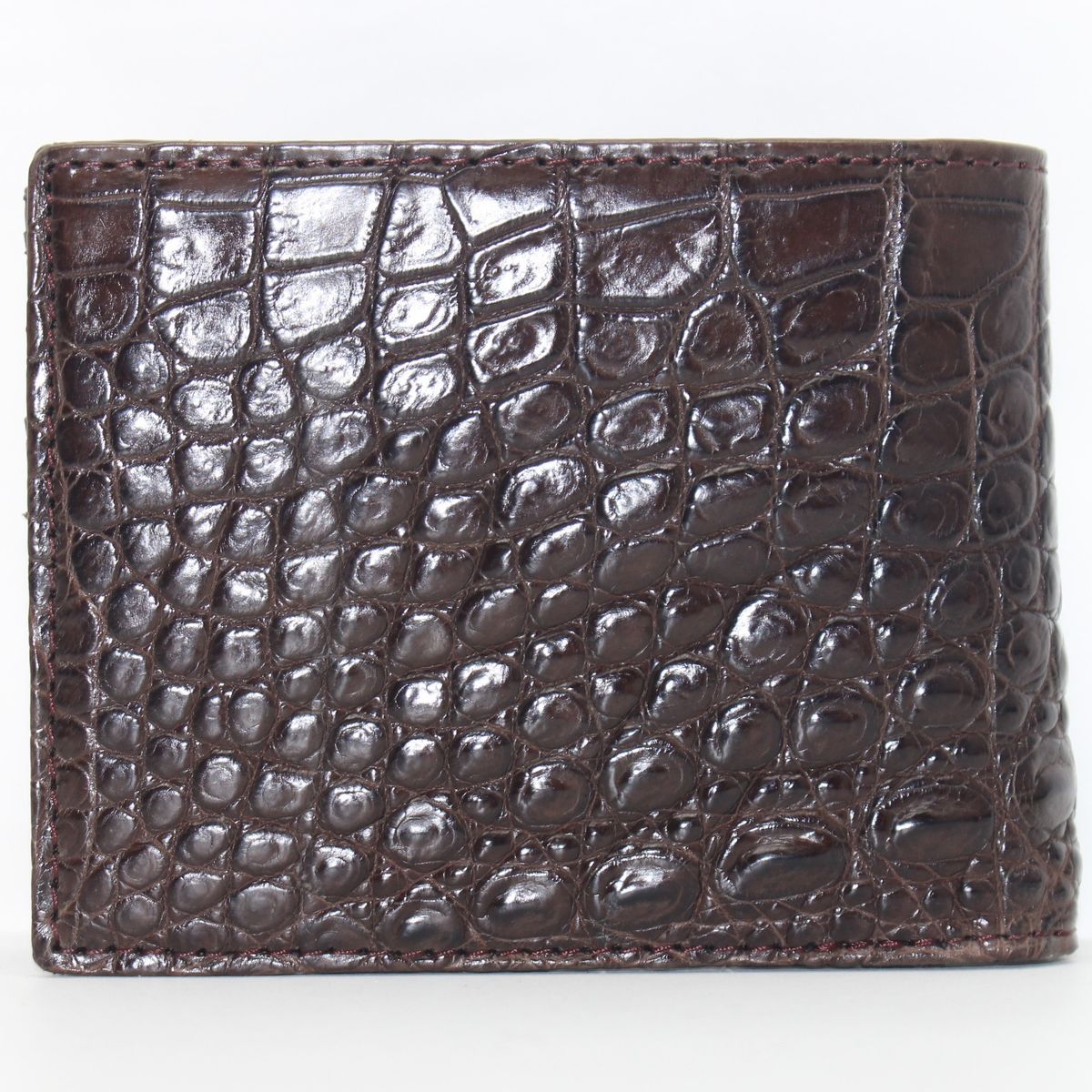 Classic Crocodile Wallet, Genuine Full Crocodile Skin Wallet for Men, Dark Brown  | eBay