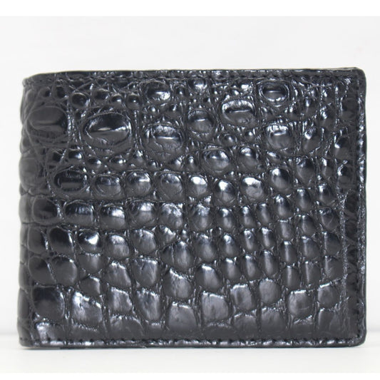 Classic Crocodile Wallet, Genuine Full Crocodile Skin Wallet for Men, Black  | eBay